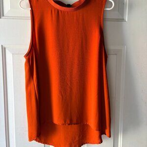 Goldray Orange Sleeveless Blouse Top Size M